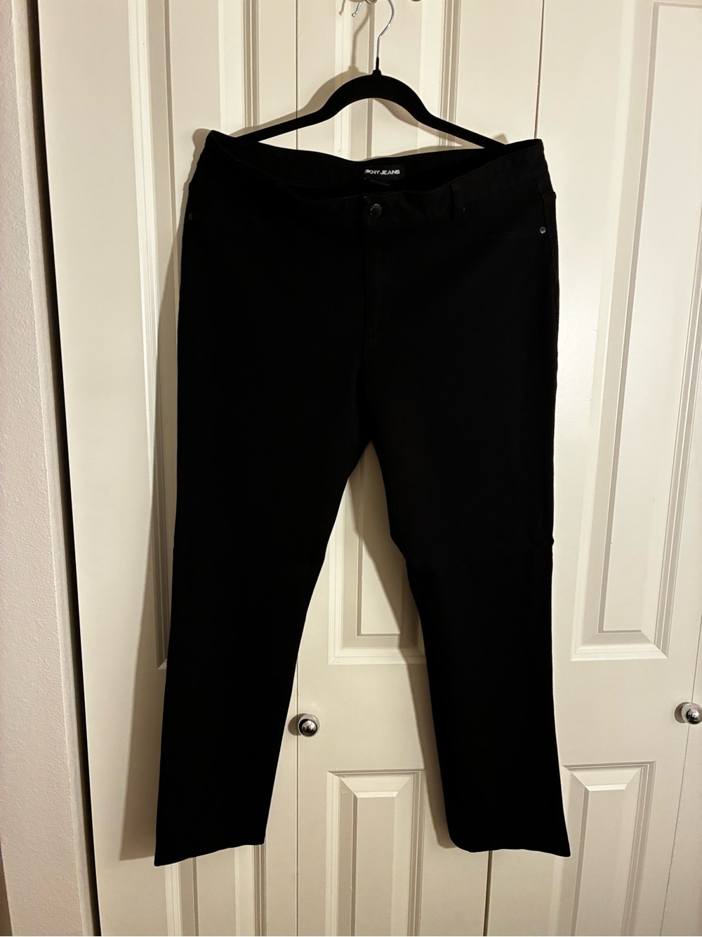 DKNY Black Straight-Leg Women's Pants